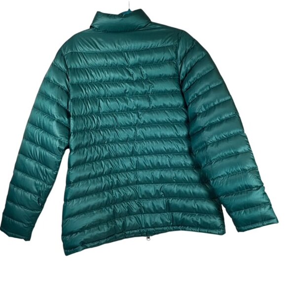 Marmot Women's Goose Down Jacket Quilted Puffer 800 Fill  Emerald Green XL - Picture 2 of 7